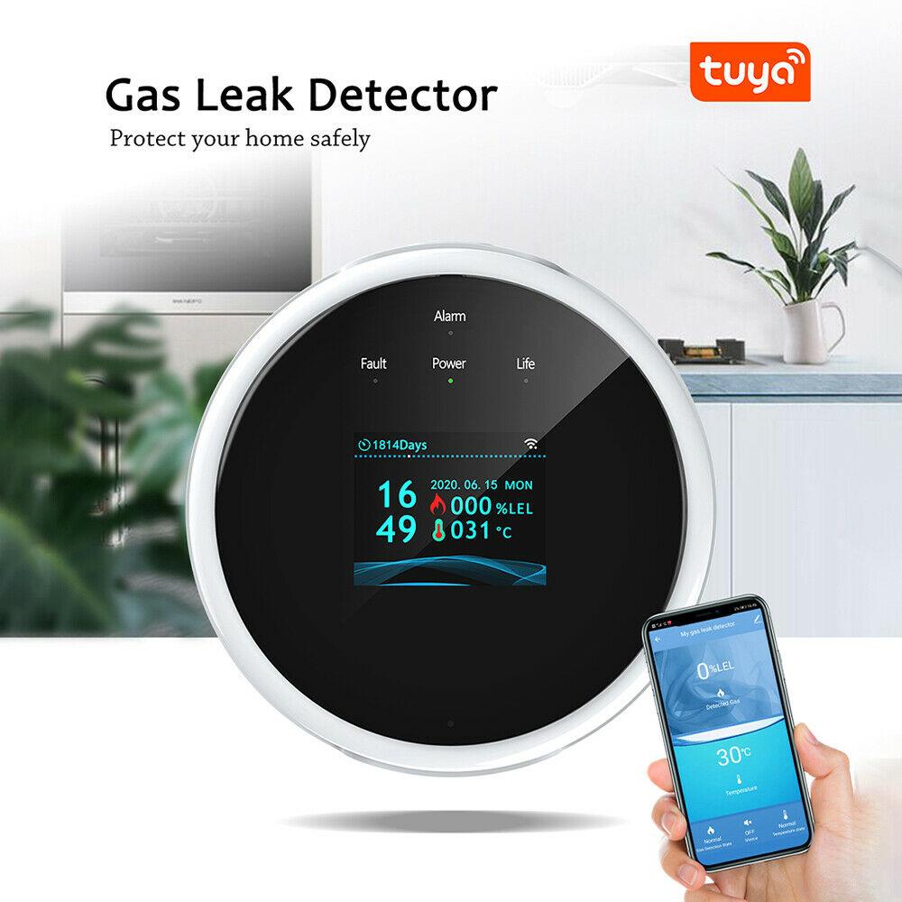 Tuya Smart WiFi Alarm Sensor Natural Gas Leak Detector Gas Detector Detection Alarm Tuya Smart WiFi Alarm Sensor Natural Gas Leak Detector Gas Detector Detection Alarm